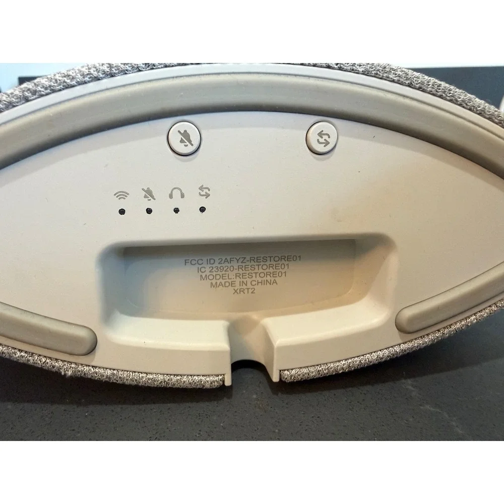 Hatch Restore 1 Smart Sleep Assistant Sunrise Alarm Sound Machine Gray White